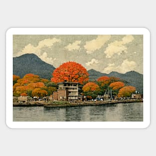 Autumn in Hiroshima 2 Sticker